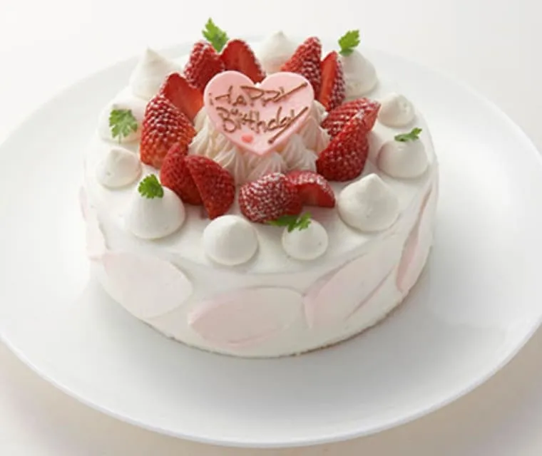 いちごのホールケーキ