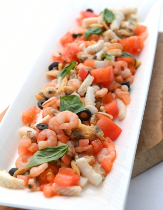 魚介とオリーブオイルのサラダ