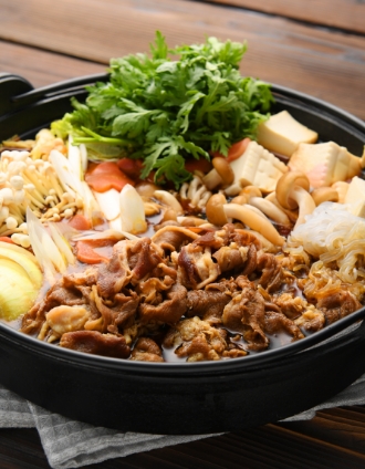 兵庫県産牛肉のすき焼き